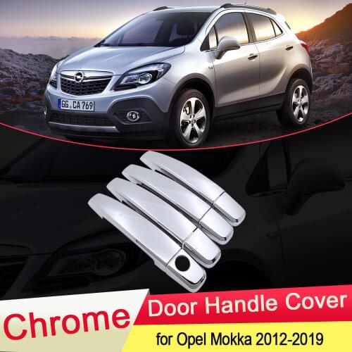 For Opel Vauxhall Mokka X Encore 2012 2013 2014 2015 2016 2017 2018 2019 Chrome Door Handle Cover Trim Car Styling Accessories