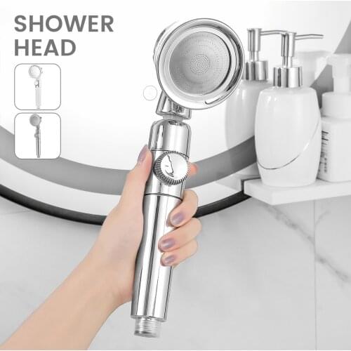 Bathroom Shower Set Three-Speed Universal Pressurized Shower High Pressure Water-Saving Hose Bracket With Hole Adjustable