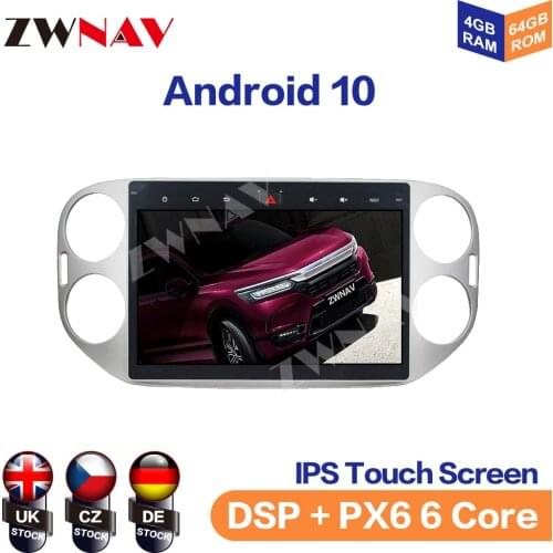 Android 10 Car GPS Navigation Multimedia Player For Volkswagen VW Tiguan 2013-2015 Auto Radio Stereo Head Unit No CD DVD Player