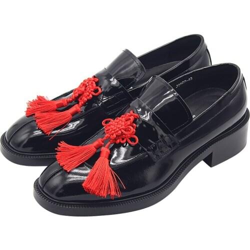 Hot Genuine Leather Men Shoes Loafers Slip on Casual Shoes Mens Shoes High Quality Fringe Black Shoes for men