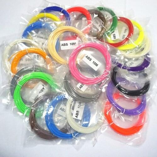 3D Pen Filament 200Meter 20pcs each 10Meters 1.75mm ABS/PLA - 20 Different Colors for magic 3D printing pens & printers