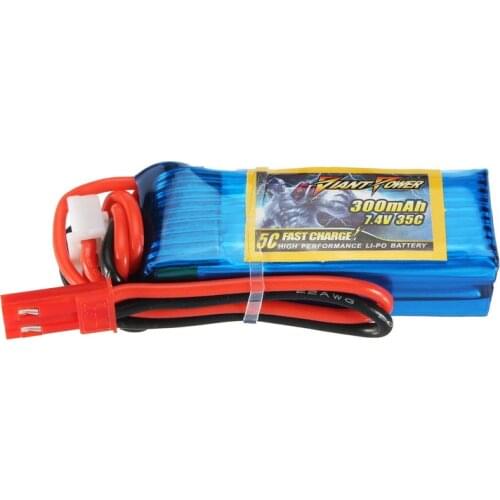 New Arrival 1PCS Giant Power 7.4V 300mAh 2S 35C Battery For HCP100s T-REX 150 F3P For Remotr Control Helicopter 3D fans