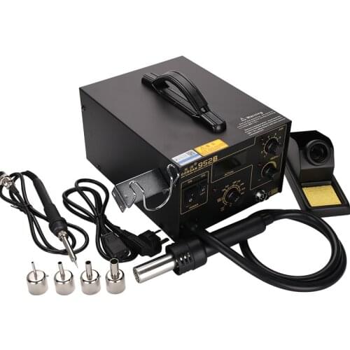 Hot air gun Micro Rework soldering station LED Digital Hair dryer Gordak 952B Dual-purpose anti-static desoldering station