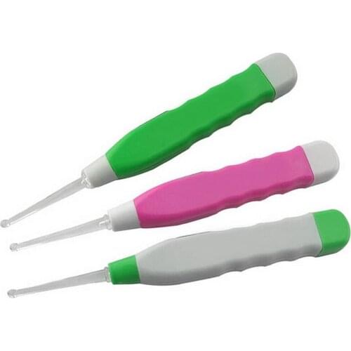 13cm Plastic Flashlight Earpick Ear Wax Remover EarPick Cleaner Tools Random Color Women Ear Care Flashlight Ear Pick