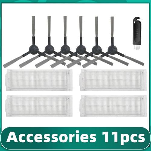 Washable Replacement HEPA Filter Main and Side Brush Mop Cloth for Cecotec Conga 3290 3490 3690 Robot Vacuum Cleaner Spare Kits