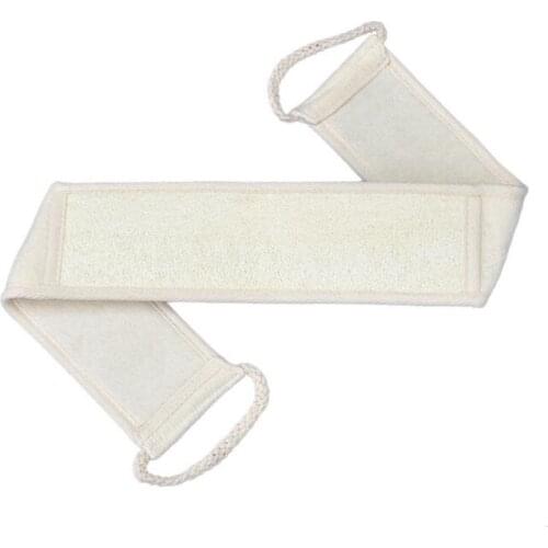 Natural Loofah Back Strap Bath Scrubber Pull Back Remove the Dead Skin Massage Long Large Bath Body Strap Belt LX2455