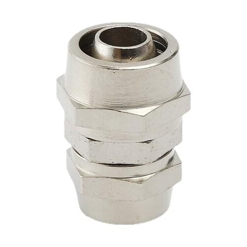 Quick twist variable diameter straight through PG6-4 PG8-6 10-8 high pressure 12 copper nickel plated 16mm connec