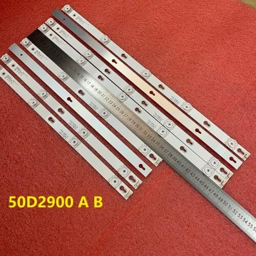 8pcs/set LED backlight For TCL L50E5800A 50E17US 50P20US 50D2900 A B 50HR330M05A9 50HR330M04B9 V4 4C-LB5005 LB5004-HR13J HR03J