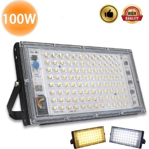 Led Flood Light 100W AC 220V Outdoor Floodlight Spotlight IP65 Waterproof LED Street Lamp Landscape Lighting home supply