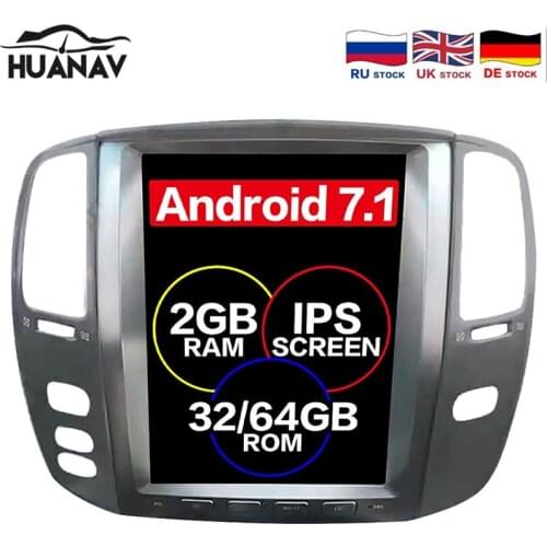 Tesla Android 7.1 no Car DVD Player GPS Navigation For Lexus LX470 2002-2007 Multimedia Stereo Auto Car Radio player Headunit