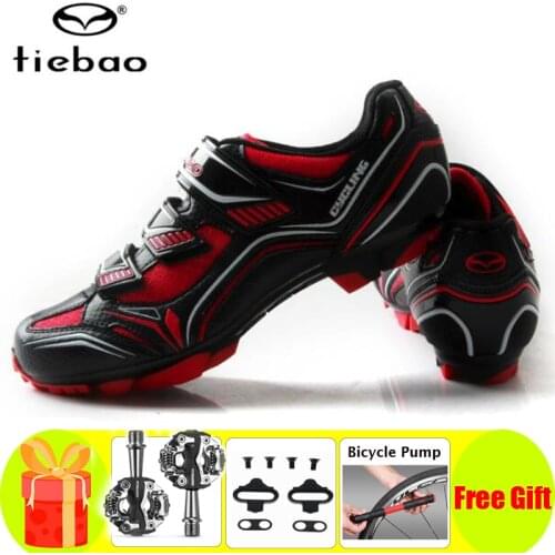 Tiebao Cycling Shoes Men Sapatilha Ciclismo Mtb Sneakers Women Spd Pedals Cleats Athletic Bicycle Mountain Bike Bicicleta