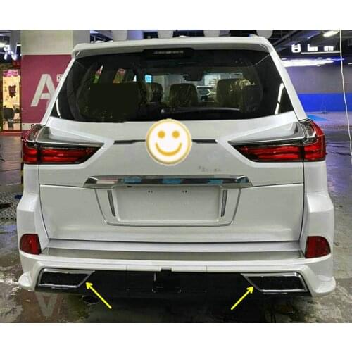 Rear Exhaust Tail End Pipe Cover for Lexus LX570 2016-2021 Car Accessories Sports version