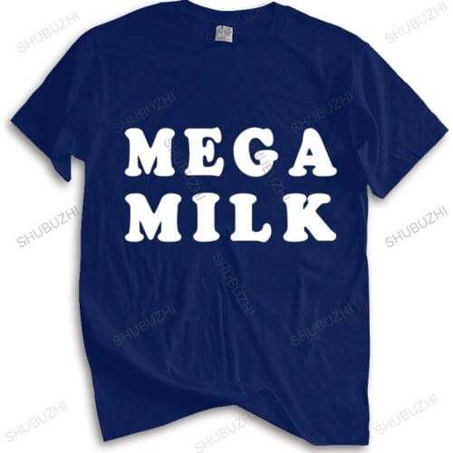 Cotton Tshirt Men Crew Neck Tops Mega Milk Popular Tagless Tee T-Shirt brand tshirt Unisex Teeshirt Euro Size