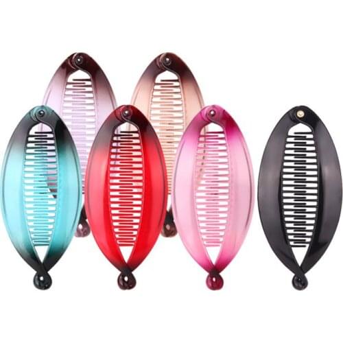 Fish Shape Banana Hair Claws Clip Barrettes Colorful Hairpins Hair Accessories For Women Hair Clip Clamp ACC63