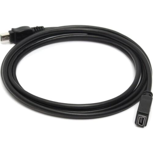 1.5m Mini USB B 5pin Male To Female Extension Cable Cord Adapter Black