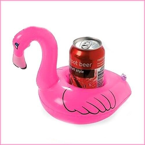 1 PCS Flamingo Drink Can Storage Holder Floating Inflatable Swimming Pool Toy Party Party Fun free shipping