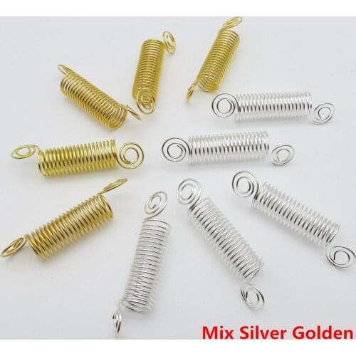 10pcs/pack Golden/ Silver spiral hair braid dreadlock beads rings tube cuffs clips for hair charms extension accessories