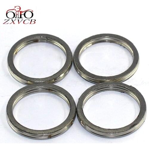 4 PCS For SUZUKI GSF1250S /SA 2007 2008 2009 GSX1250FA GSX 400 125 GSX400FS GSF 1250 engine Exhaust Pipe Gasket 0000