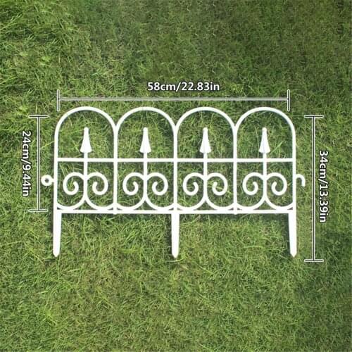 5PCS Outdoor Plant Bordering Lawn Edging Fence Garden Border Decorative Garden Fence Edging For Yard Garden Decoration