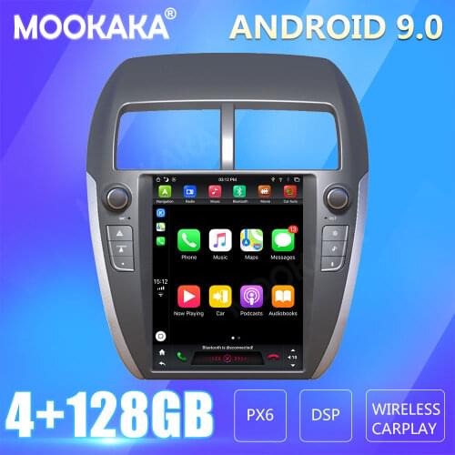 For MITSUBISHI ASX RVR Outlander Sport 2010-2014 Car Radio Screen GPS Navigation 128GB Android CARPLAY Multimedia Player Audio