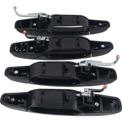 AP02 4pcs Black Door Handles Front Rear Left Right 15130836 15846772 for Cadillac for Chevy Silverado Suburban for GMC Sierra