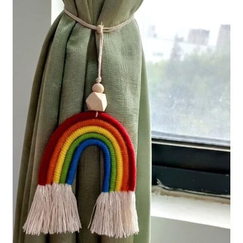 Ins Mini Rainbow Pendant Pendant Creative Home Decoration Childrens Room Bedroom Wedding Background Wall Decoration