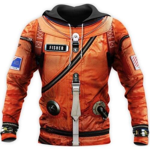 Space Suit 3D All Over Printed Mens Hoodie Harajuku Streetwear Pullover Cosplay costume Unisex Casual Jacket Tracksuit DW0147