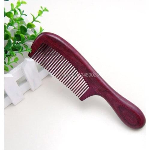 For Fashion Boyfriend Gift Healthy Hair Combs Purpleheart Wooden Brush Carbon Barber Professional Hairdresser Beard Comb