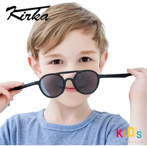 Flexible Polarized Kids Sunglasses Child Pilot Eyewear TR90 UV400 For 7-12 Years Baby Girls Boys Eyeglasses Eyewear Children
