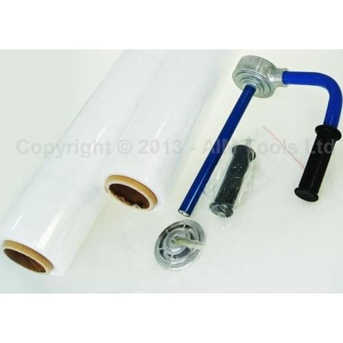 One Roll 50cm Pallet Shrink Wrap Film and Holder Pallet Box Packing Tool