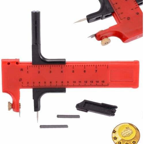 1pc Plastic Compasses Circle Cutter for Cutting Paper Film Vinyl Rubber Leather Mayitr Art Craft Use Tool 10mm-150mm