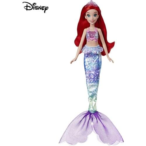 Disney Princess Ariel Singing Doll Shimmering Doll with Sparkly Tail Original Character Collectible Figure Model Toy E3046