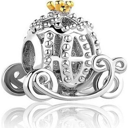 925 Sterling Silver Bracelet Beads Pandora Devil Series Pumpkin Car Beads jewelry making supplies