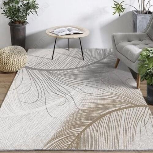 Simple modern central European living room carpet tea table carpet rectangular full European floor mat bedroom bedside carpet