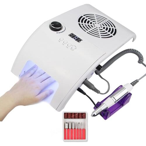 2021 Nail Dust Collector 40/60/80W Fan Vacuum Cleaner Nail Manicure with Filter Strong Power Nail Salon Tool