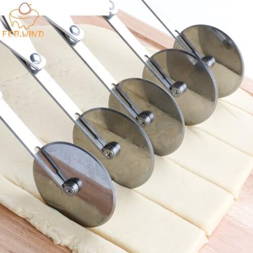 Adjustable 3/5/7 wheel Pizza Cutter Stainless Steel Multi-Wheel Pastry Cutter Dough Divider Wheel Knife Pizza Tools 335