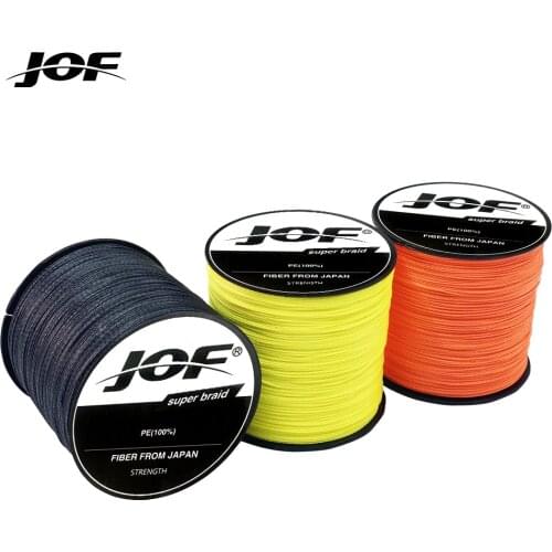 JOF Fishing Line 300M 8 Strands Braided PE Line Fishing Tackle 20 30 40 50 60LB 80LB 100LB Made in Japan