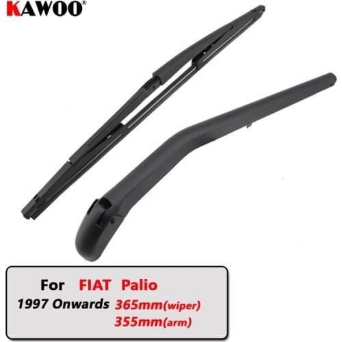 KAWOO Car Rear Wiper Blade Blades Back Window Wipers Arm For FIAT Palio Hatchback (1997 Onwards) 365mm Windscreen Blade Styling