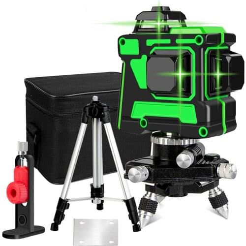3D 12 Lines Green Laser Level 360 Degre Self-Leveling Horizontal And Vertical Cross Lines Green Laser Line