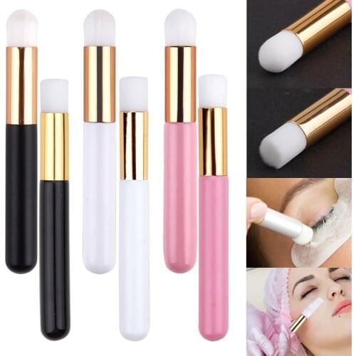 Lash Shampoo Brushes Eyelash Cleaning Brushes Lash Cleanser Nose Pore Deep Blackhead Brush Removing Cosmetic Face Applicator