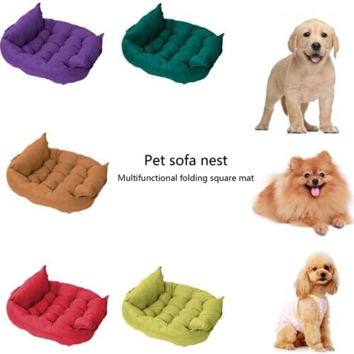 Super Soft Sofa Dog Beds Breathable Pet Puppy Cotton Kennel Mat Washable Dog Baskets Pet Products for Small Medium Dog