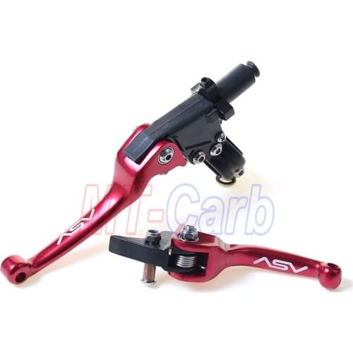 Universal Adjustable Brake Clutch Levers ASV F3 2nd ShortAlloy Brake & Clutch handlebar lever For Honda Dirt Pit Bike