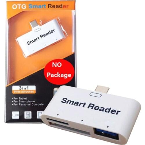USB Type C SD TF MicroSD Smart OTG Card Reader for Samsung Galaxy S20 S10 S9 S8 NOTE 8 9 10 For HUAWEI P20 Xiaomi Android Phone