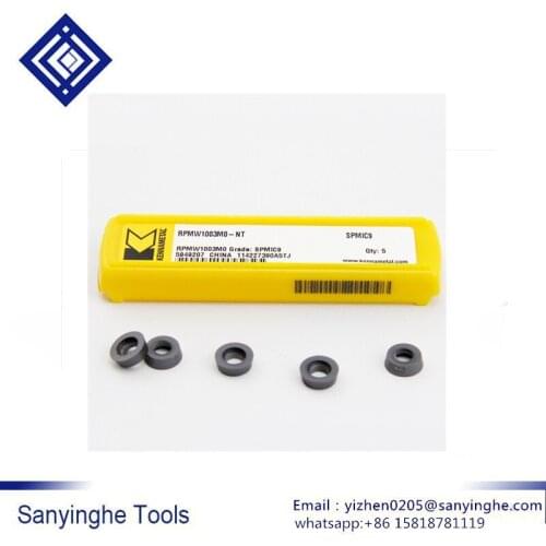 High hardness sanyinghe 10 pcs/lots RPMW1003MO-FS SPMIC9/KC725M/KC522M cnc carbide milling inserts