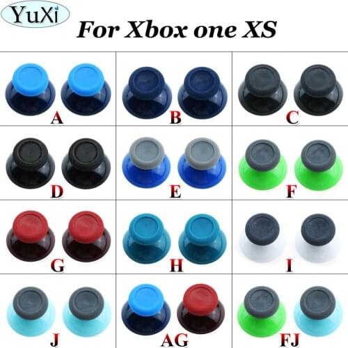 YuXi For XBOX ONE X & for XBOX ONE S Controller Analog Joystick Cap Thumb Grip stick button Red Blue Green Grey Black
