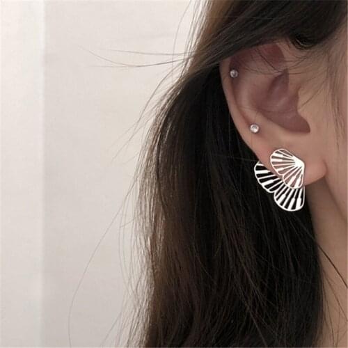 Charm Hollow Butterfly Stud Earrings For Girl Jewelry Exquisite Gold Earring Female Accessories Trendy Christmas Gift For Lady