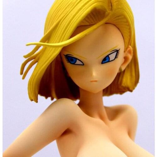 1/6 Scale DBZ GLITTER GLAMOURS Android 18 Kneeling Naked Sexy Resin GK Model Figure Collection Anime Figures 16cm