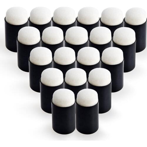 Finger Chalk Ink Sponge Daubers Stamping Art Tools 10PCS Painting Supplies Finger Paint Drawing Sponge Foam Painting Craft Set