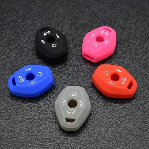 10 units SILICONE CAR KEY COVER FIT FOR 1998-2005 BMW X5 Z3 Z4 3 5 7 SERIES 2BTN KEY REMOTE HOLDER CASE COVER FOB SHELL