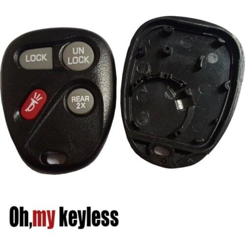20pcs/lot Entry keyless key case for buick gmc car remote control key shell with battery postion